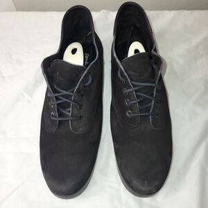 Arche Black Oxford Shoes with Suede Black  Finish